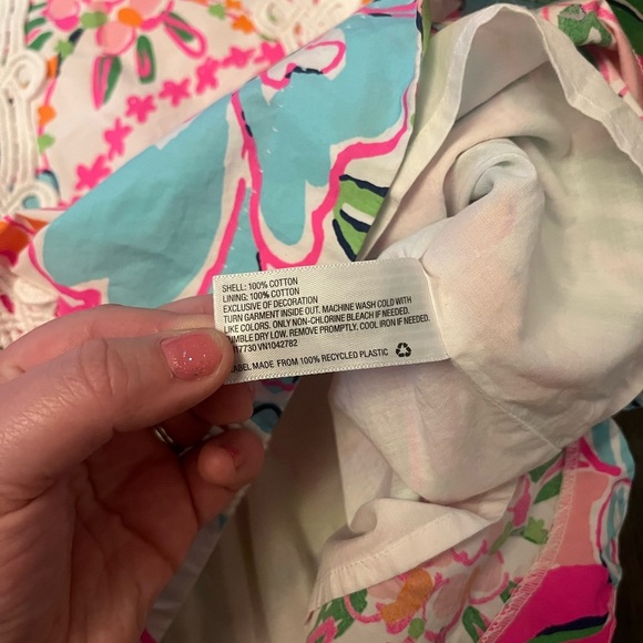 Lilly Pulitzer Target Pink Nosey Posie Shift Mini Dress 6 - Picture 4 of 8